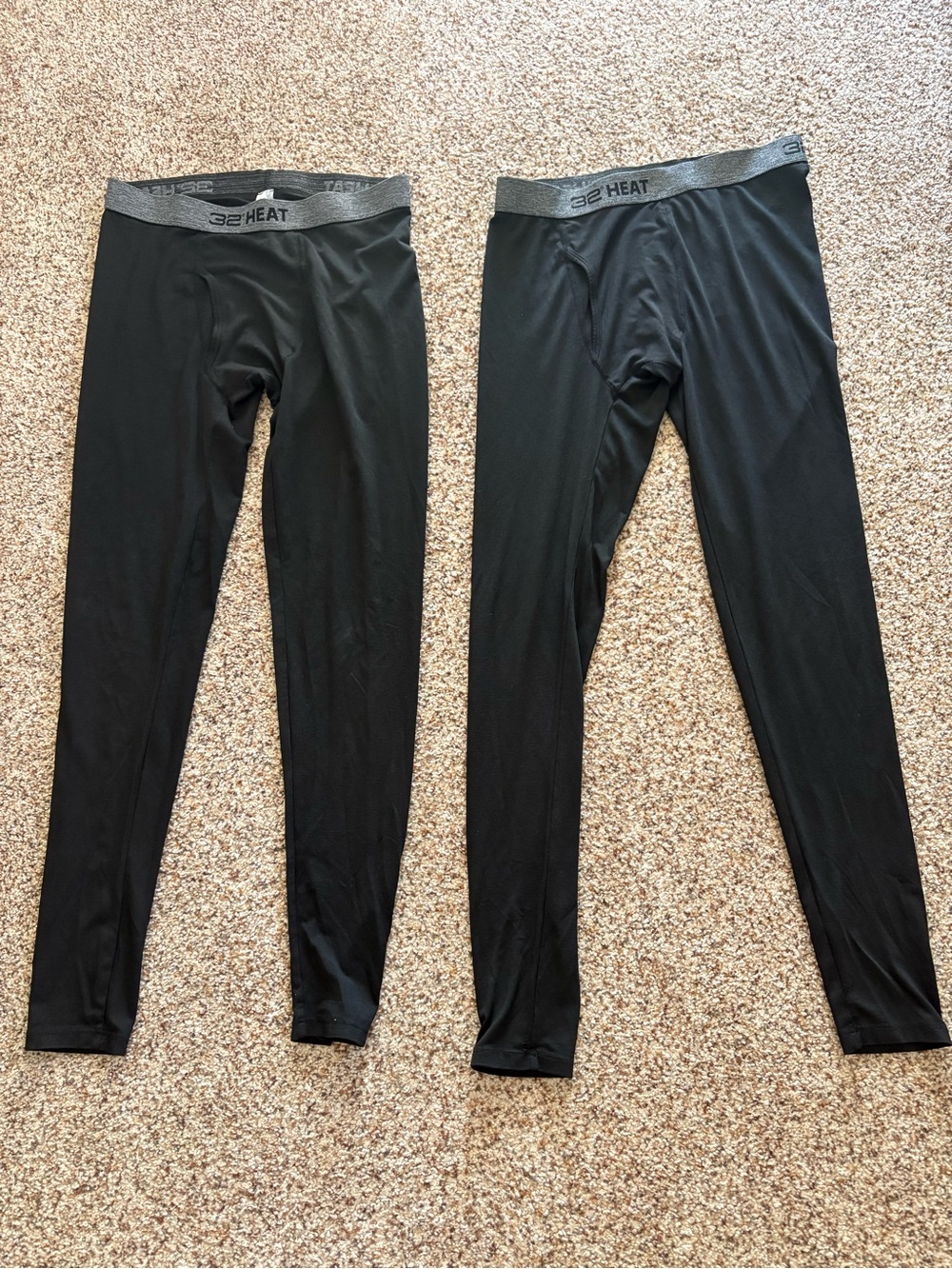 32 Degrees Heat Mens Pants small Black Leggings Base Layer Quick Dry Lightweight